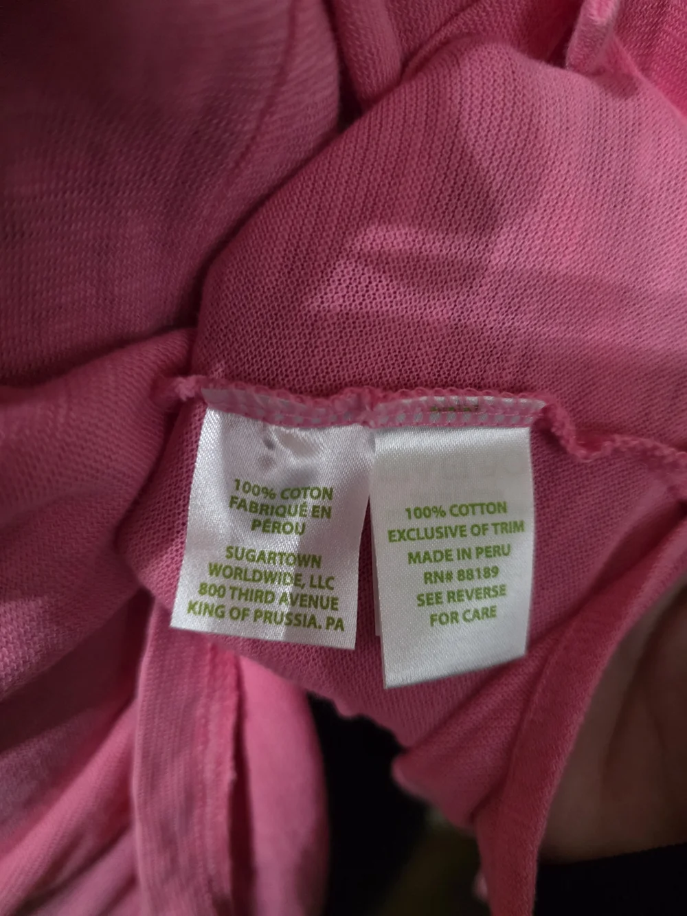 Lilly Pulitzer Pink Long-Sleeve Embroidered V-Neck Tunic - Picture 4 of 4